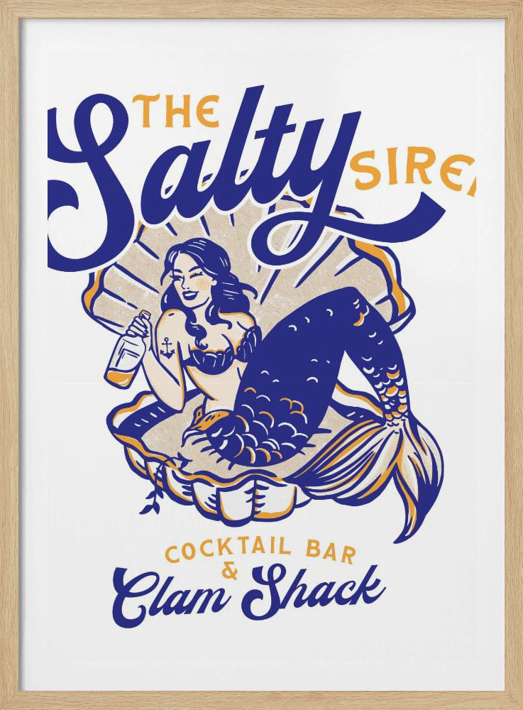 Zoute Siren Cocktailbar & Clam Shack Zeemeermin | Poster