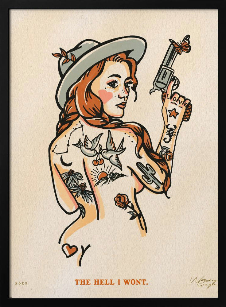 De hel die ik niet wil printen 16x20 | Poster