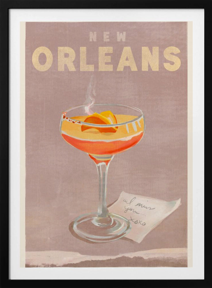 New Orleans Cocktail Reisposter | Poster