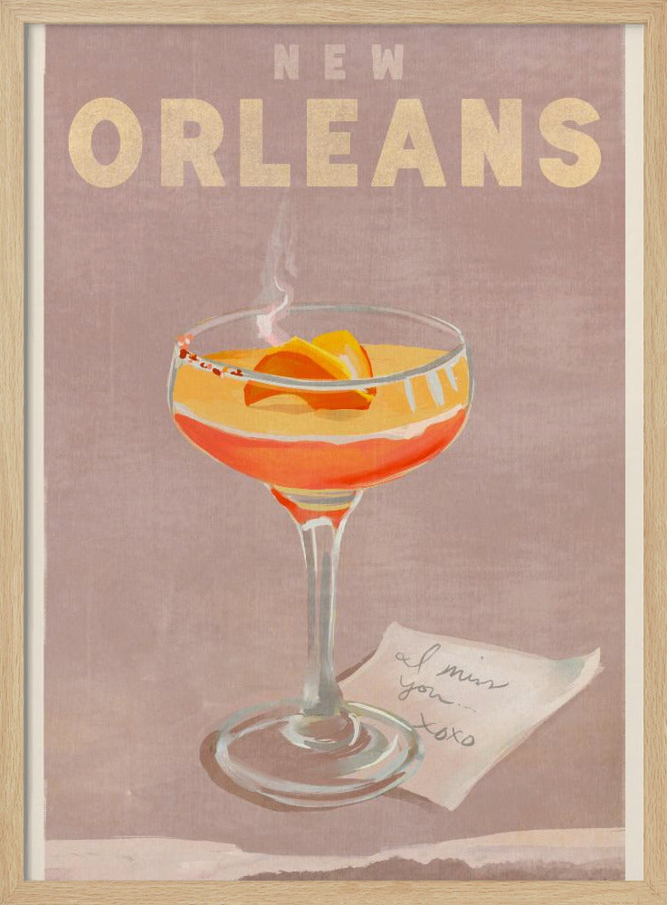 New Orleans Cocktail Reisposter | Poster
