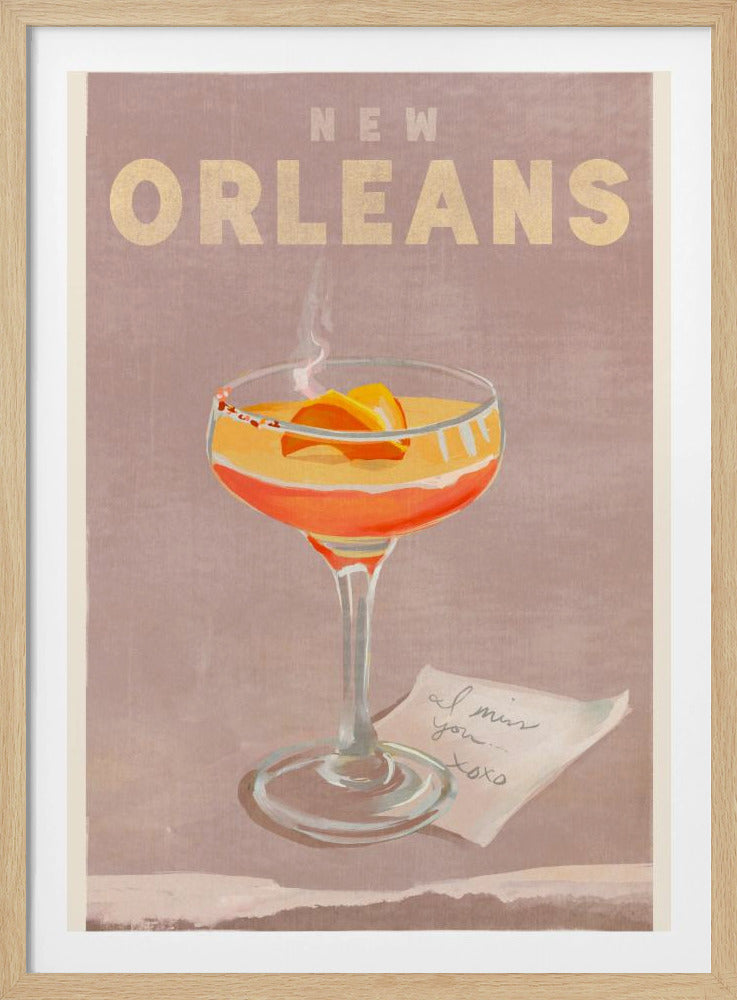 New Orleans Cocktail Reisposter | Poster