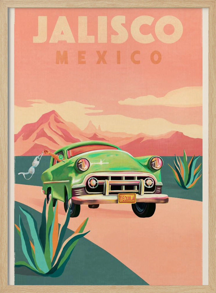Jalisco Mexico Vintage Reisposter | Poster