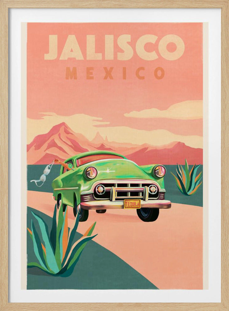 Jalisco Mexico Vintage Reisposter | Poster