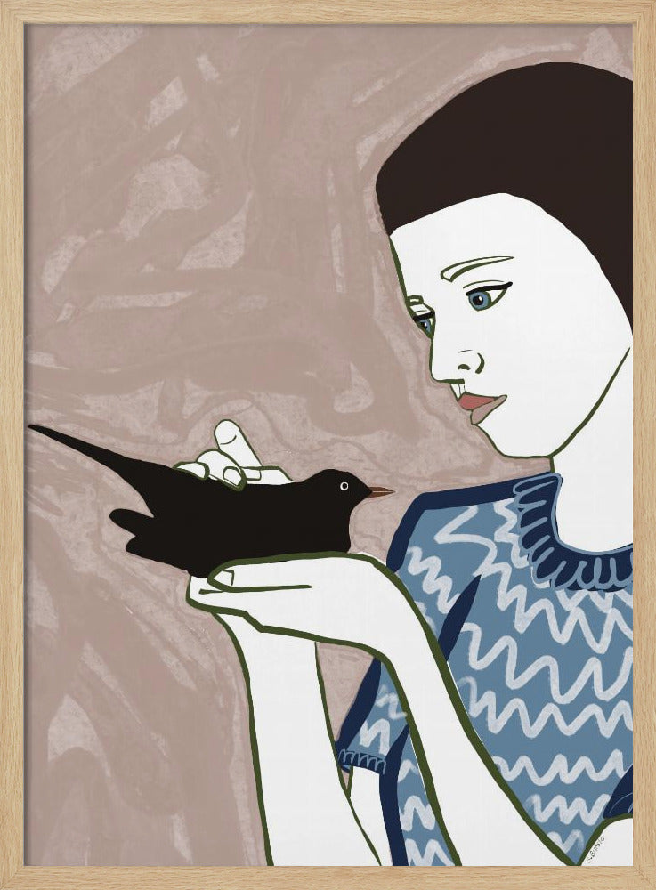 Vogelvrouw | Poster