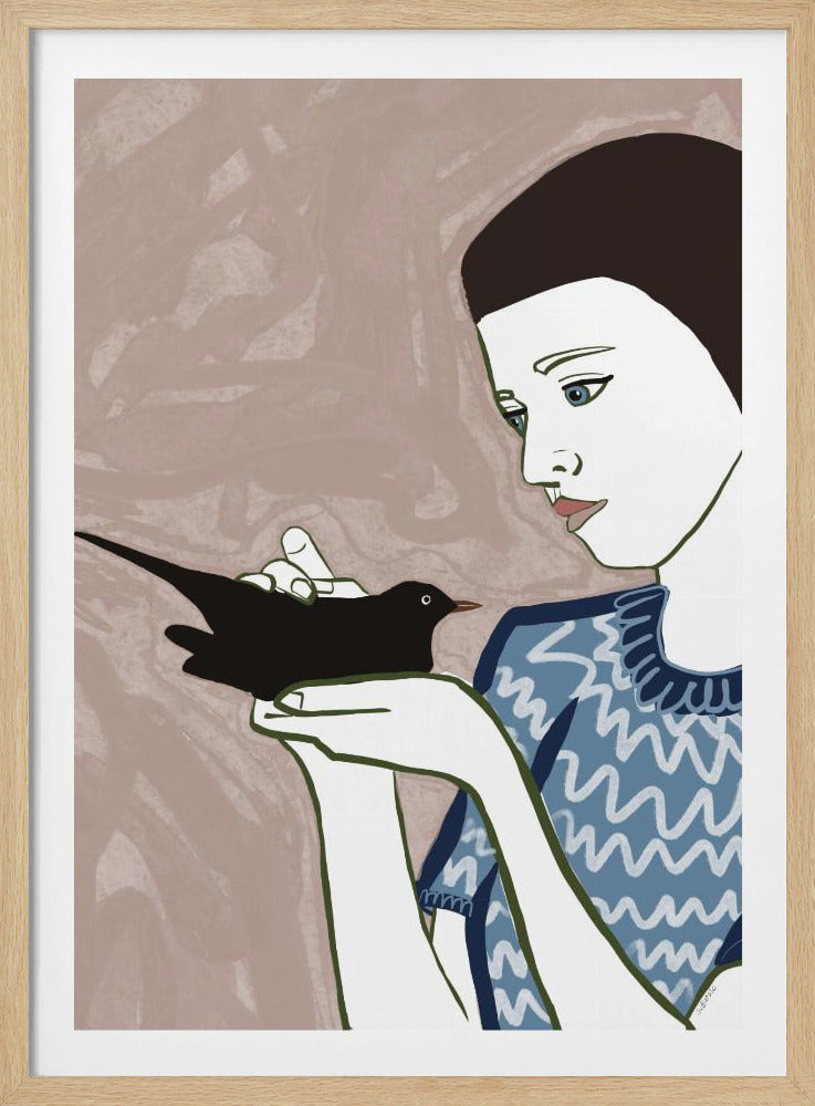 Vogelvrouw | Poster