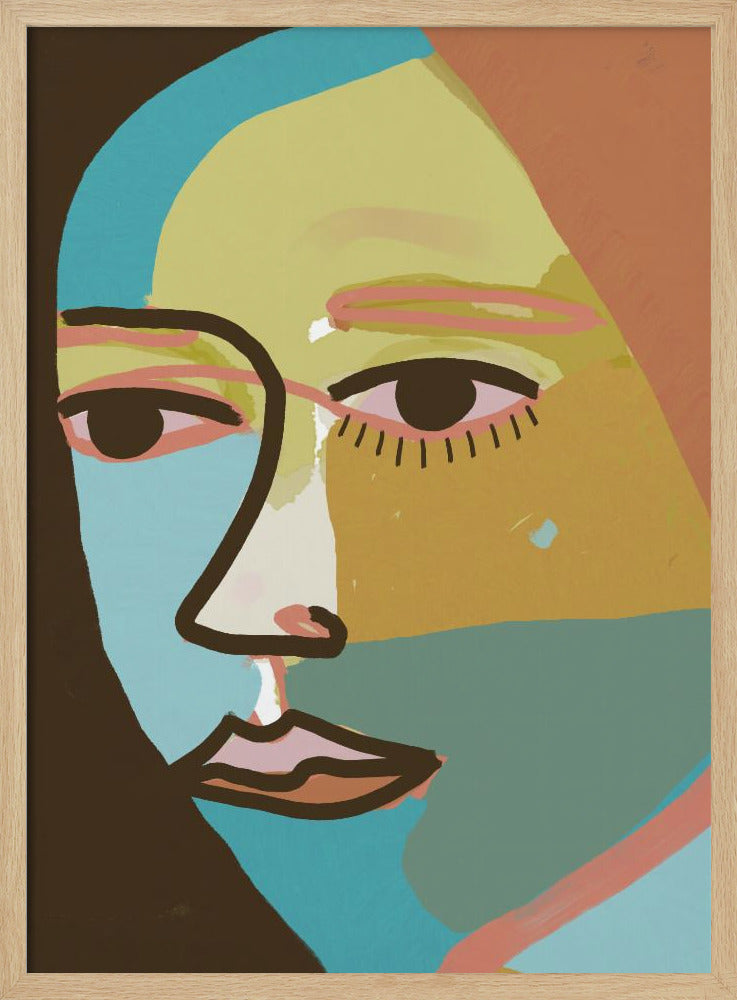 Abstract gezicht | Poster