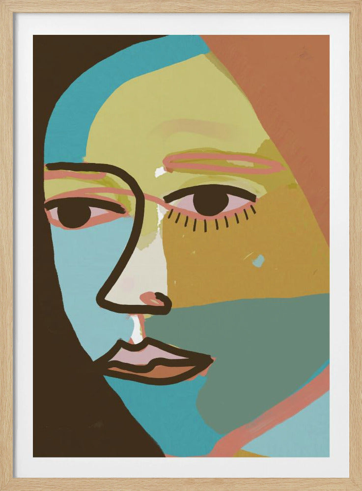 Abstract gezicht | Poster