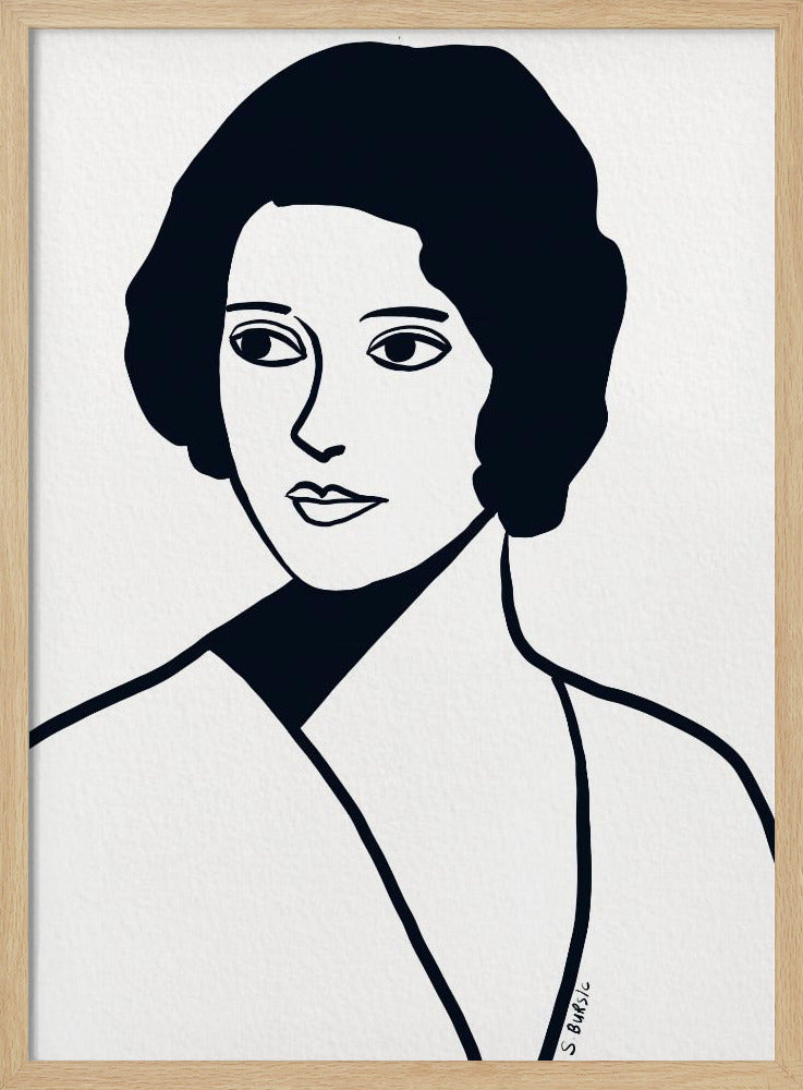 Vintage vrouw | Poster