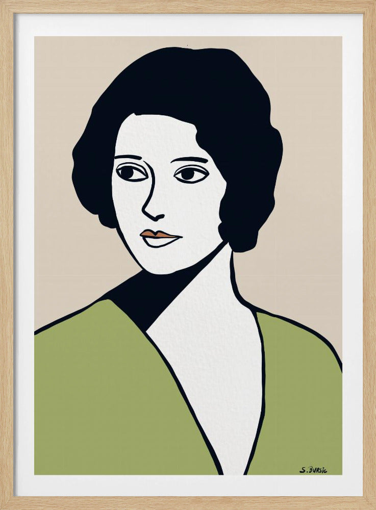 Vintage vrouw | Poster