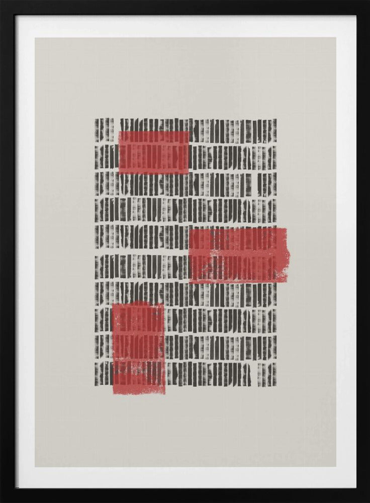 Crimson Grids | Poster