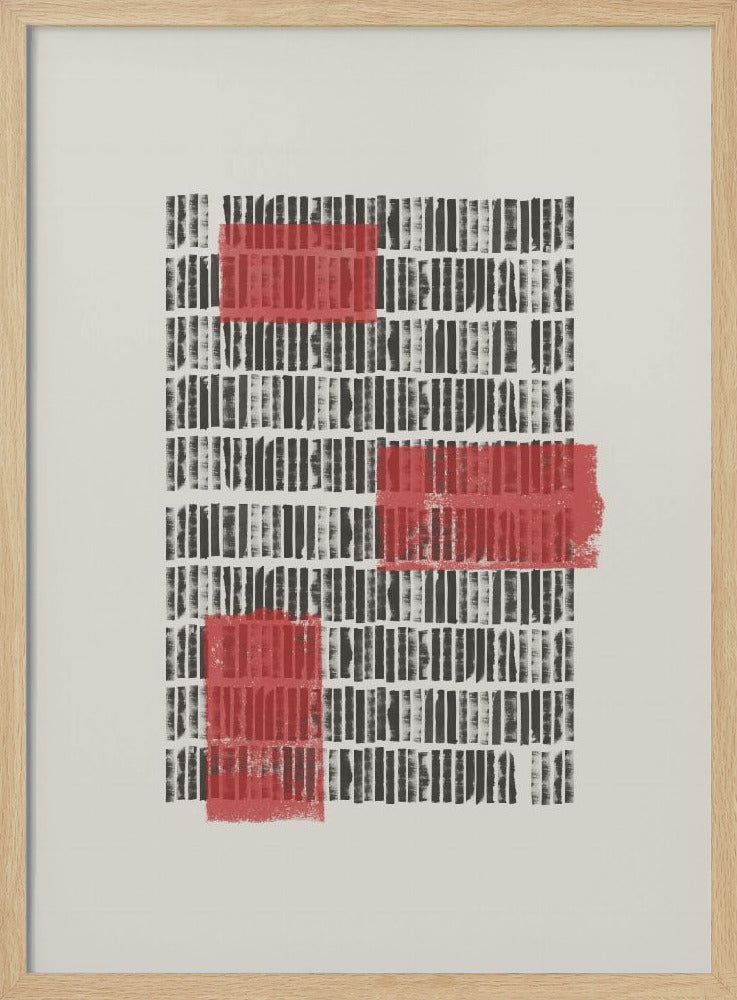 Crimson Grids | Poster
