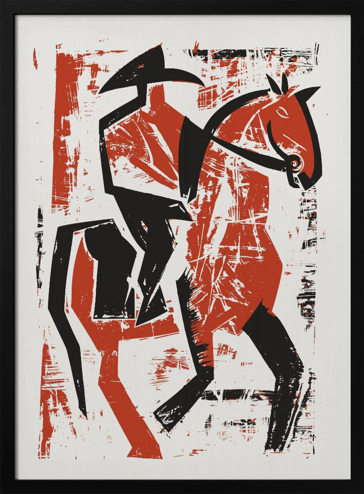 Abstract Horse Rider | Poster