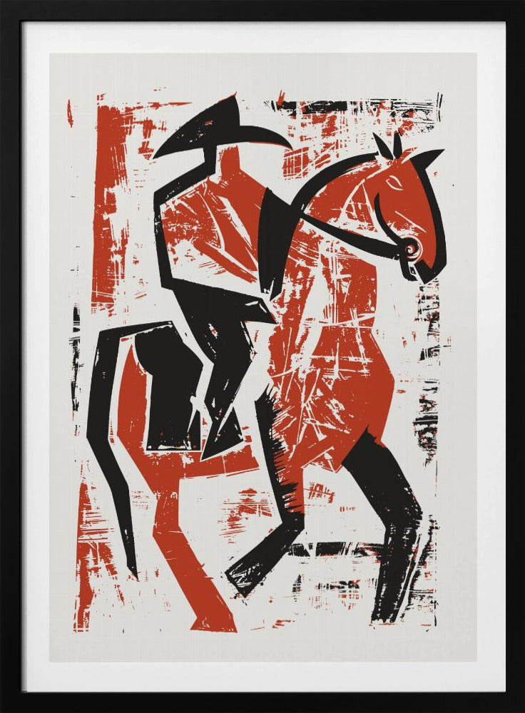 Abstract Horse Rider | Poster