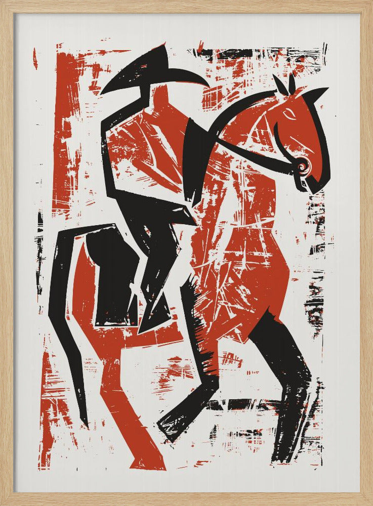 Abstract Horse Rider | Poster