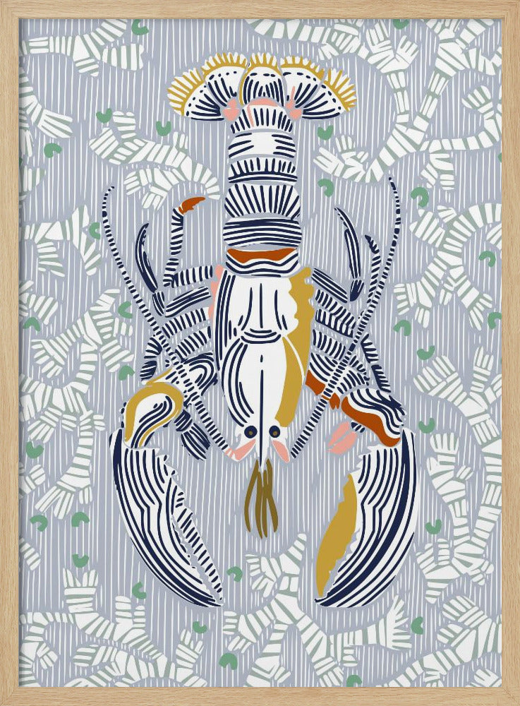 Schaaldierkern grijs | Poster