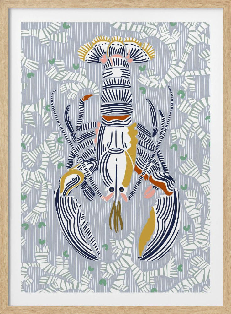 Schaaldierkern grijs | Poster