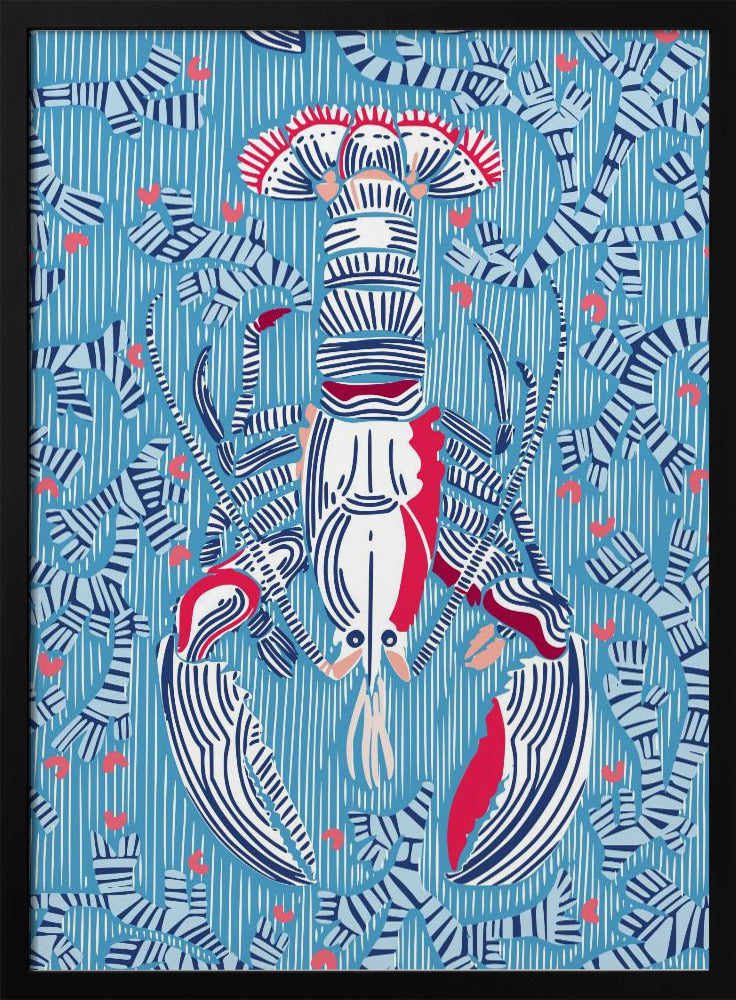 Schaaldierenkern zomerblauw | Poster
