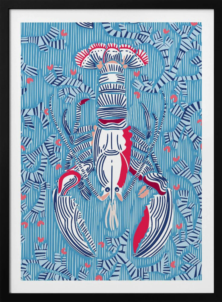 Schaaldierenkern zomerblauw | Poster
