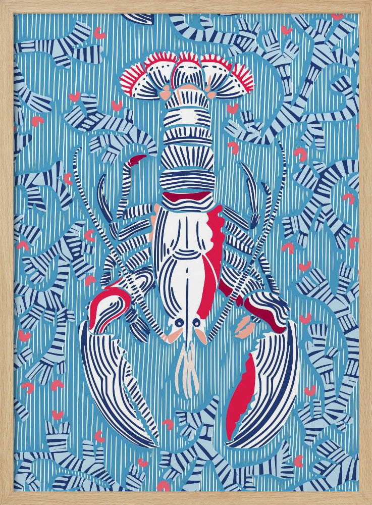 Schaaldierenkern zomerblauw | Poster