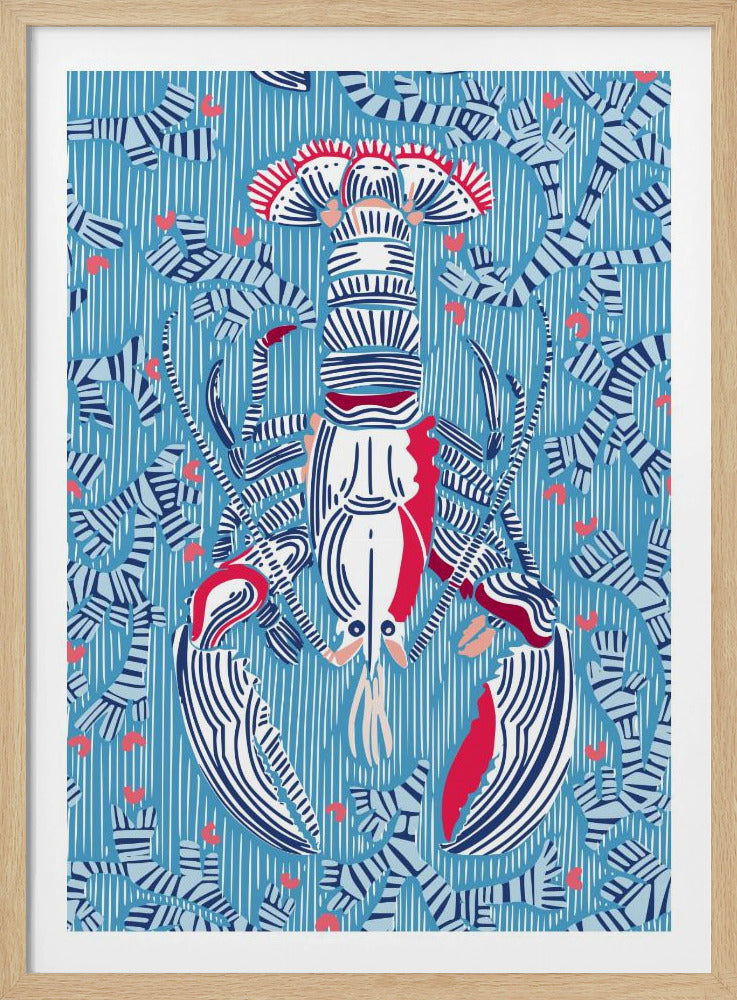 Schaaldierenkern zomerblauw | Poster