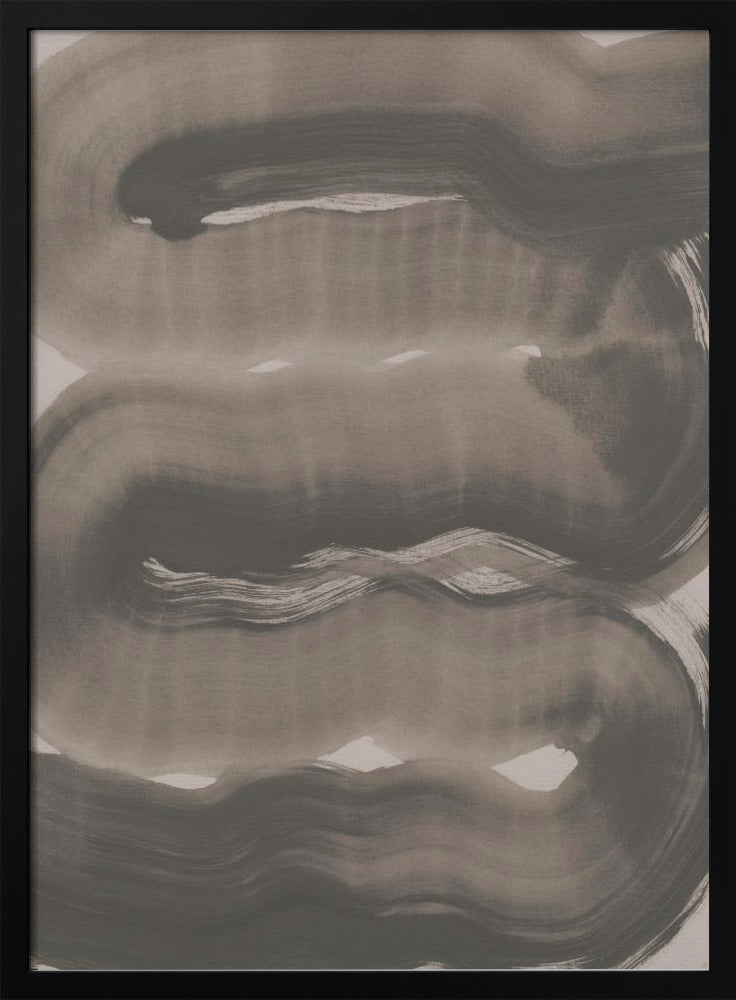 Abstracte penseelstreken 163X | Poster
