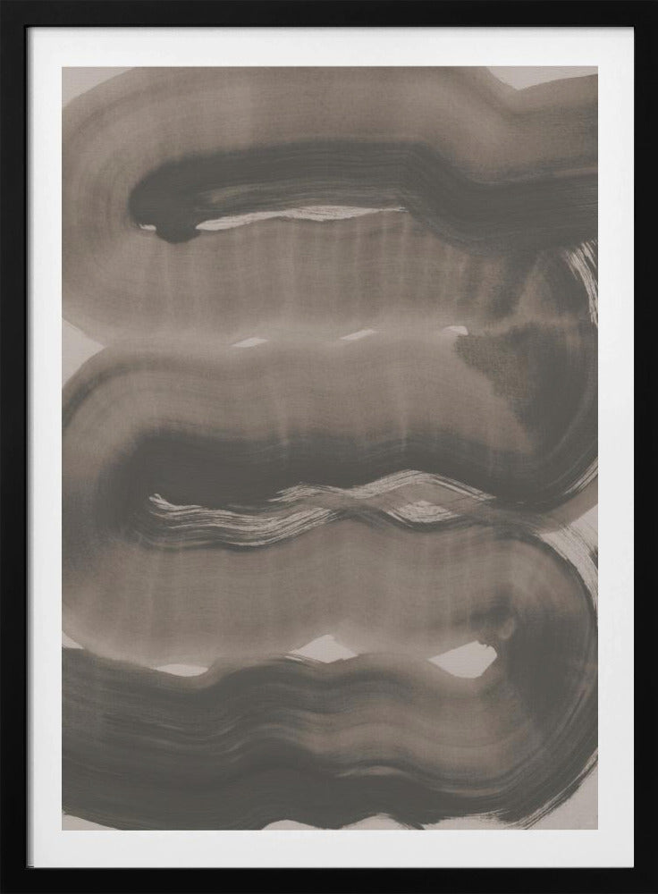 Abstracte penseelstreken 163X | Poster
