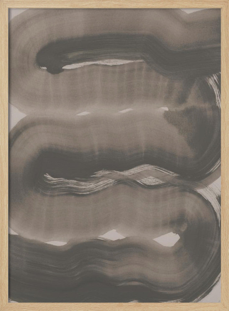 Abstracte penseelstreken 163X | Poster