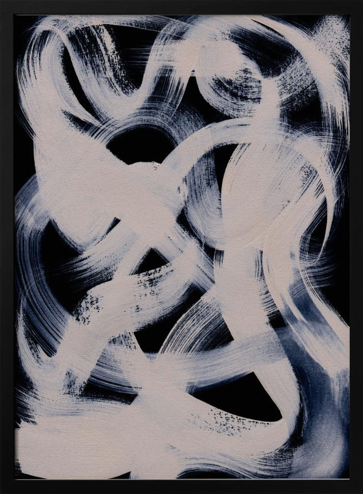 Abstracte penseelstreken 164 | Poster