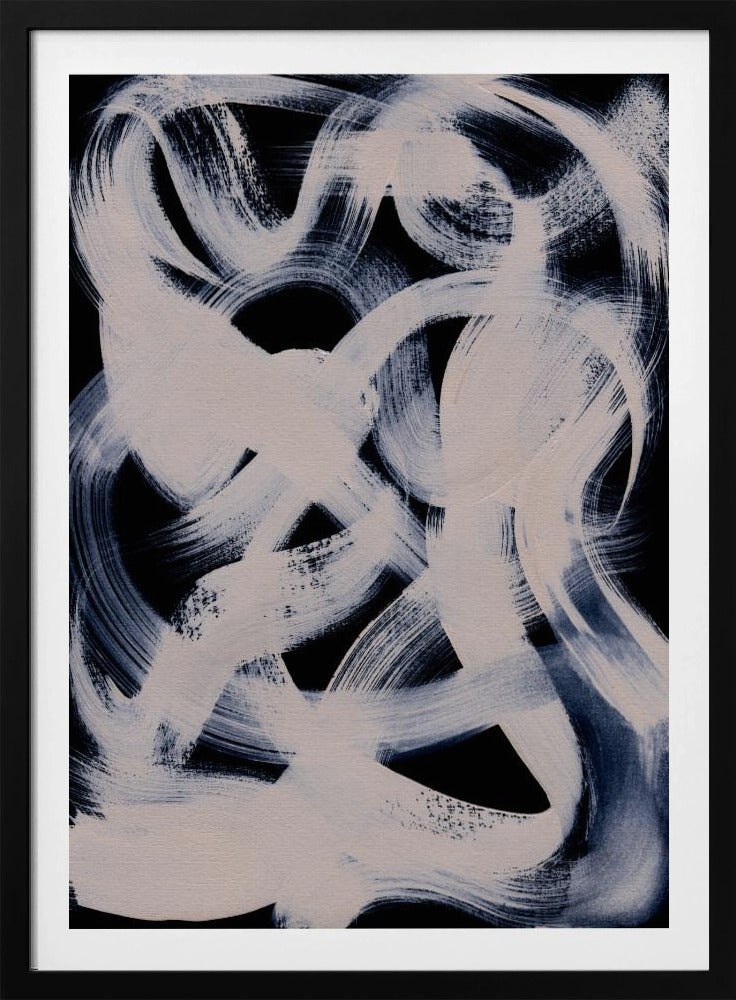 Abstracte penseelstreken 164 | Poster