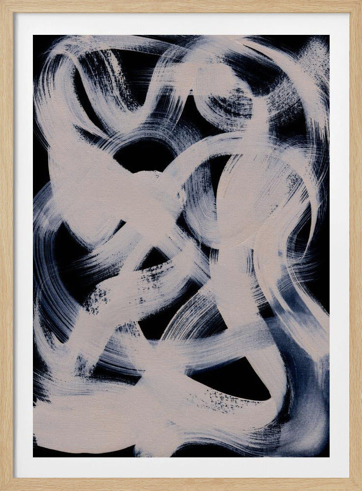 Abstracte penseelstreken 164 | Poster
