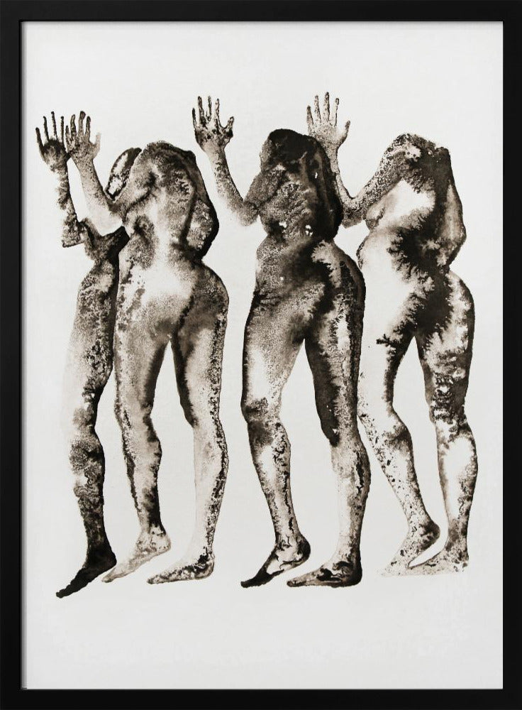 4 Figuren (zonder hoofd) | Poster