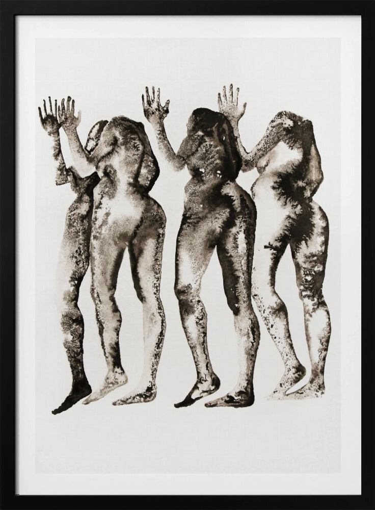 4 Figuren (zonder hoofd) | Poster