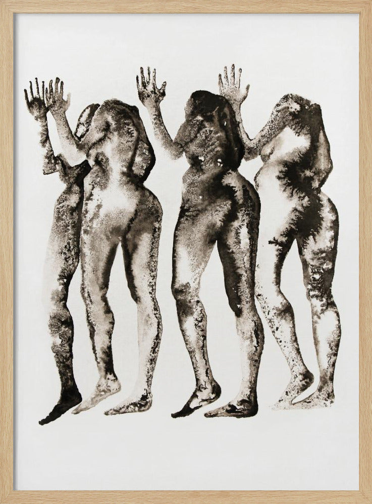 4 Figuren (zonder hoofd) | Poster