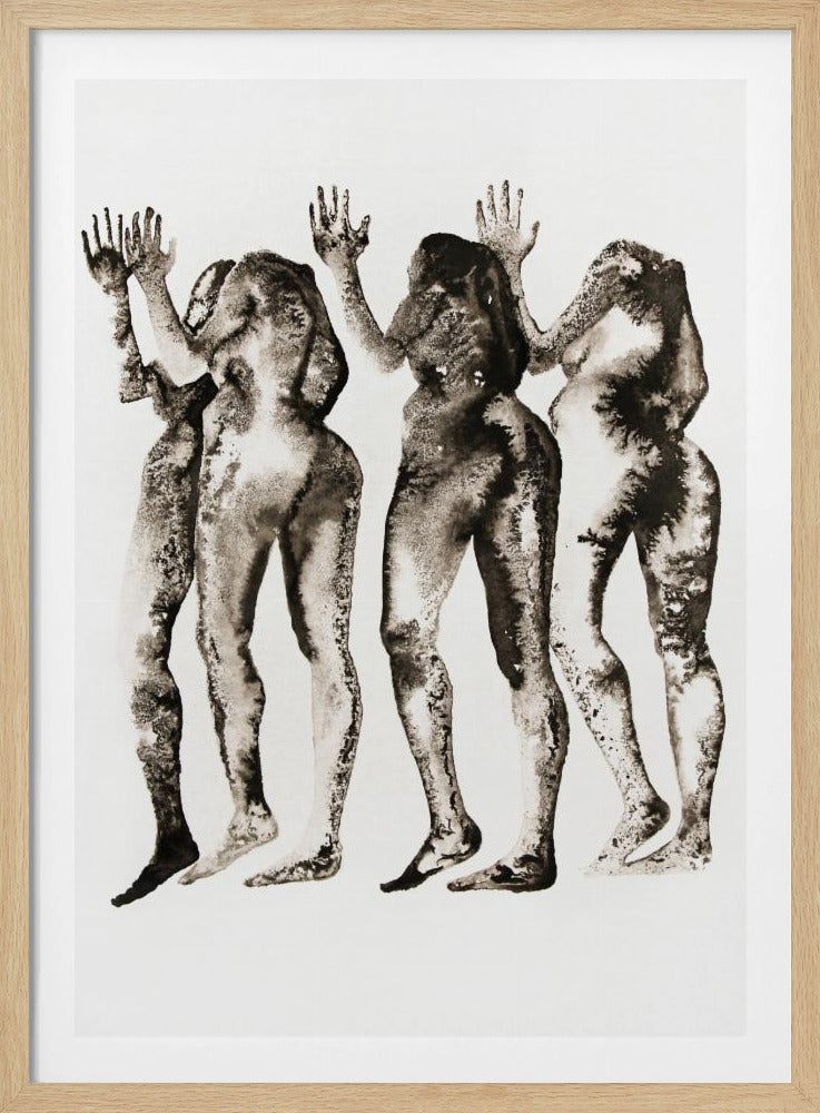 4 Figuren (zonder hoofd) | Poster