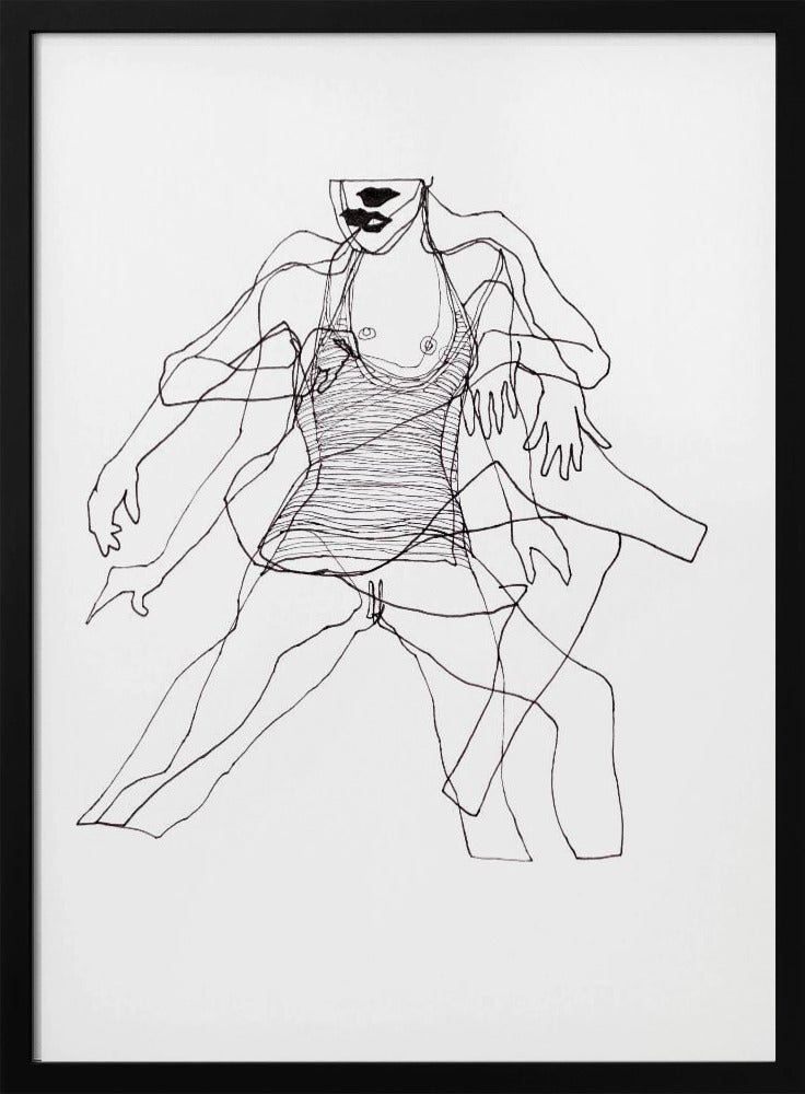 Bewegingsstudie Figuur nr. 2 | Poster