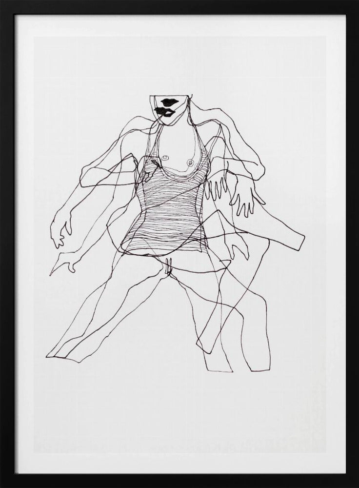 Bewegingsstudie Figuur nr. 2 | Poster