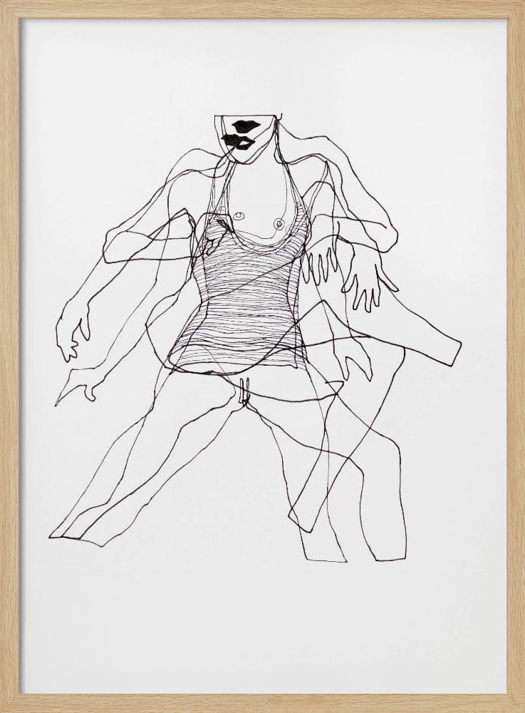 Bewegingsstudie Figuur nr. 2 | Poster