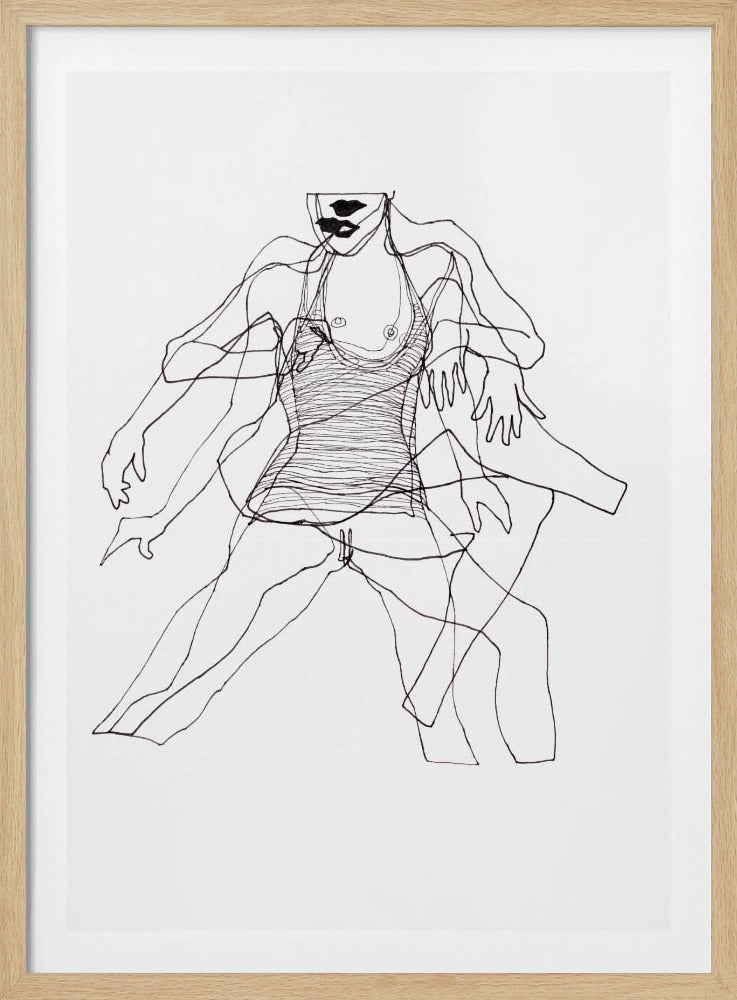 Bewegingsstudie Figuur nr. 2 | Poster