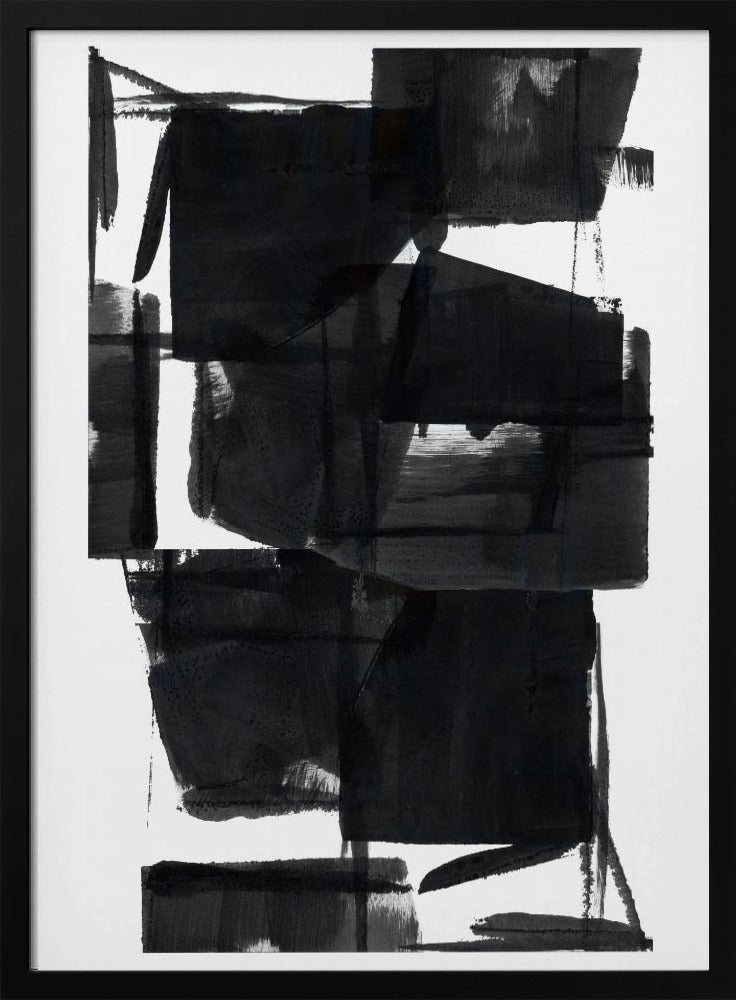 Black and White Abstract Composition No.8 | Poster