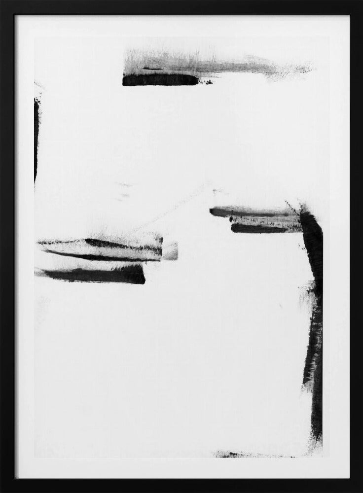 Minimaal zwart-wit abstract 1 | Poster