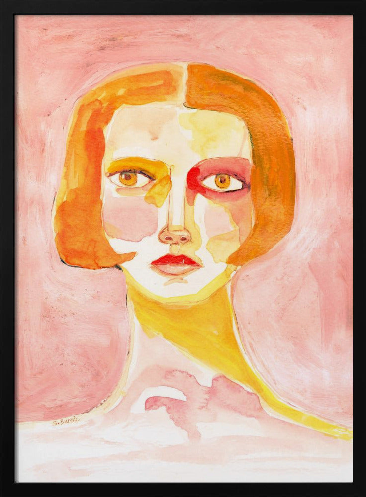 Dame met bobkapsel | Poster
