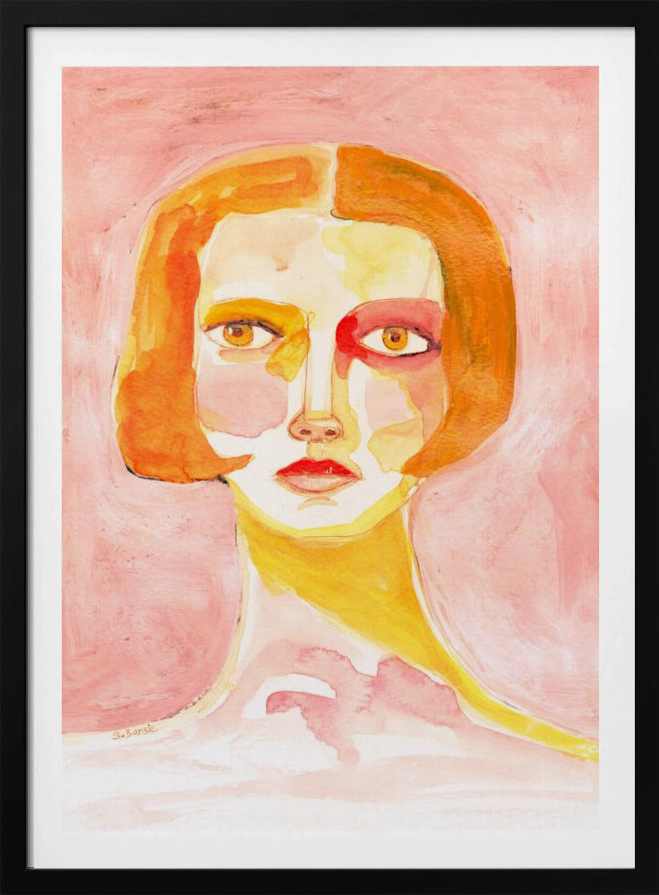 Dame met bobkapsel | Poster