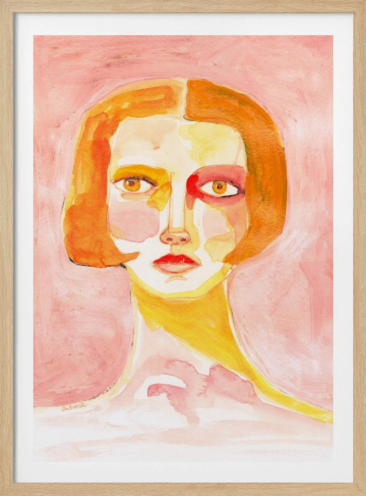 Dame met bobkapsel | Poster
