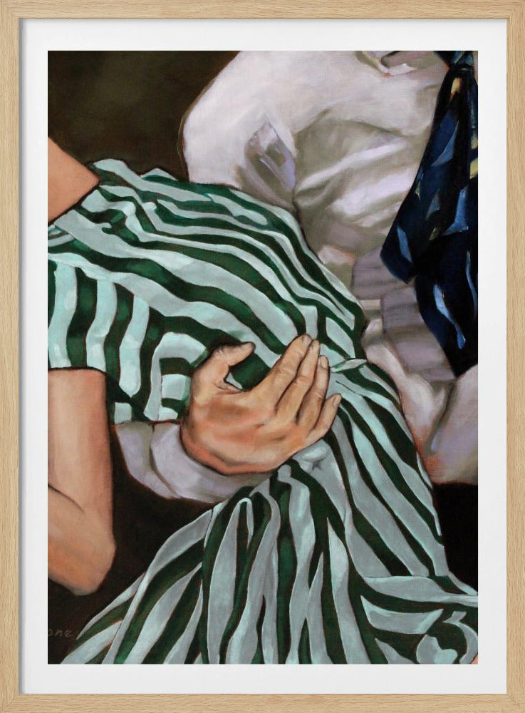 Gestreepte schommel | Poster