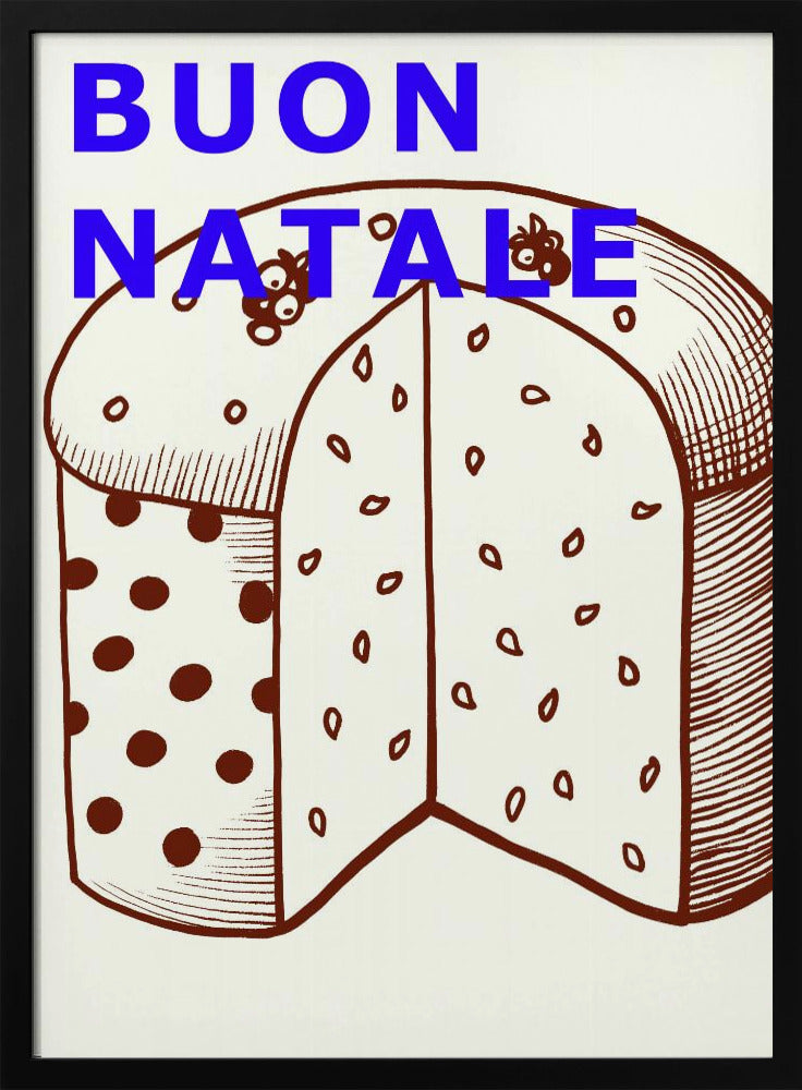 Bogen en kerstballen: Buon Natale | Poster