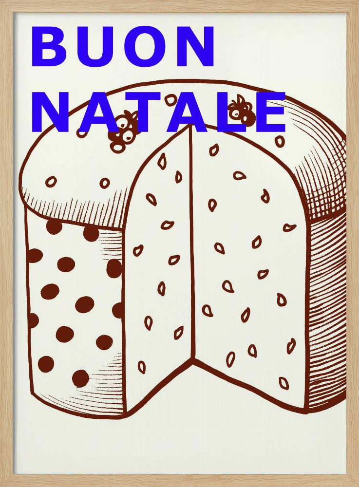 Bogen en kerstballen: Buon Natale | Poster