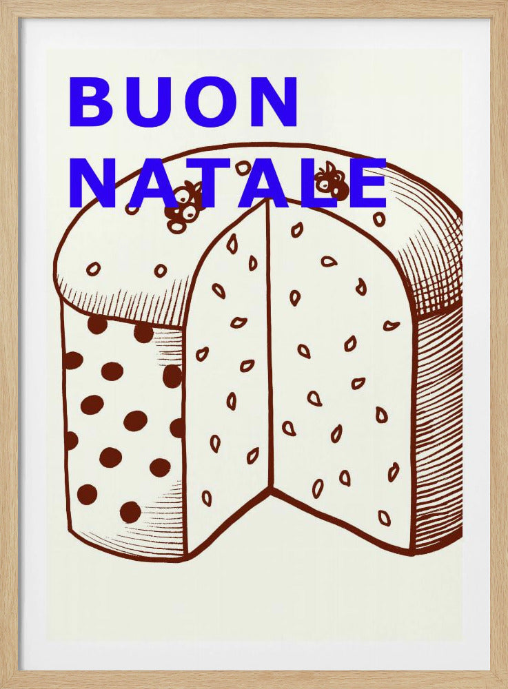 Bogen en kerstballen: Buon Natale | Poster