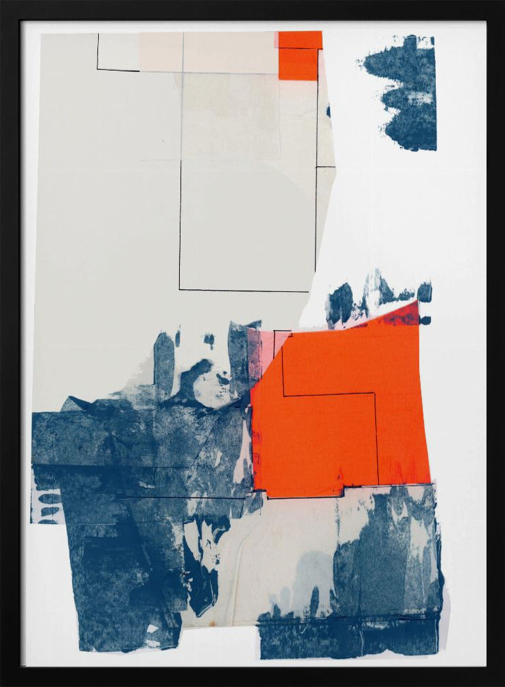 Neutrale abstracte vormen op wit 3 | Poster