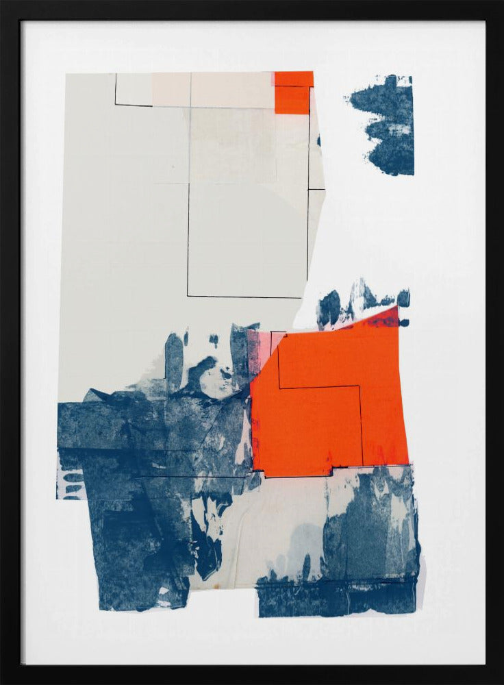 Neutrale abstracte vormen op wit 3 | Poster