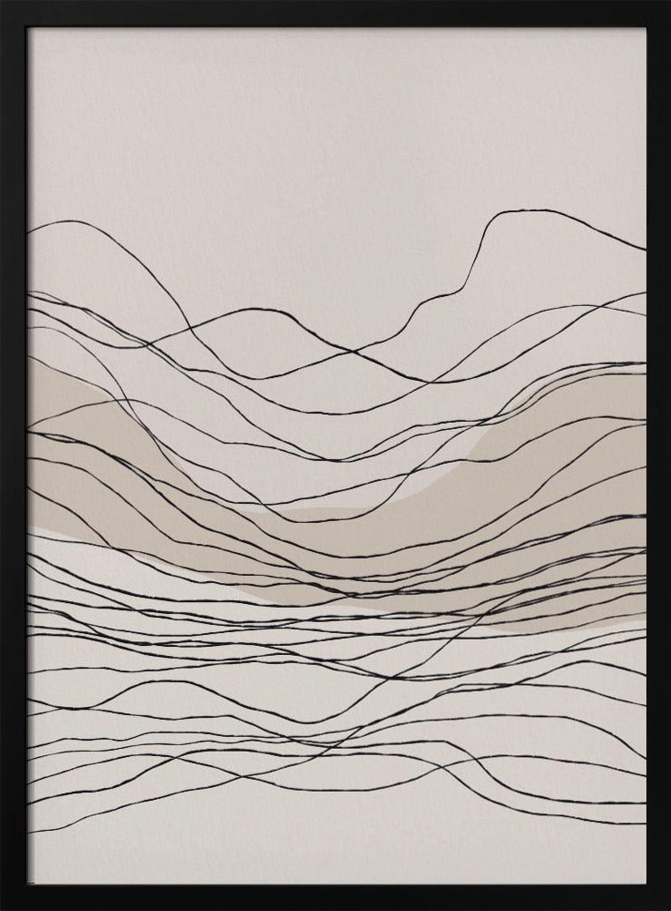 Serene lijngolven | Poster